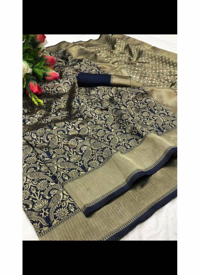 Alankar Exclusive Collection Of Designer Lichi Silk Festival Wear Saree 